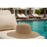 Wide Brim Classic Straw Sun Hat