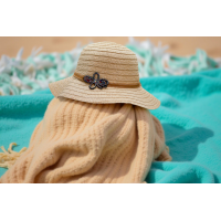 Beach Straw Cloche Hat