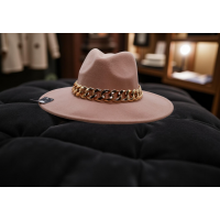 Chain Trim Felt Fedora
