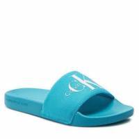 Calvin Klein Jeans bright blue slides