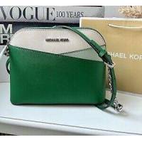 Michael Kors Domed Leather  Green Crossbody