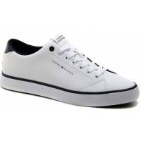 TOMMY HILFIGER LOW LEATHER WHITE SNEAKERS