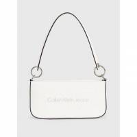 Calvin Klein Sculpted Shoulder bag Mono White-Silver Logo