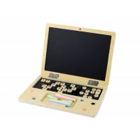 Wooden Blackboard - Laptop Chalk