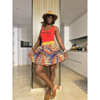 SAMBA ARIZONA SANDS Cotton Print Skirt