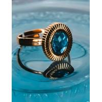 Blue Xemx Ring in Gold