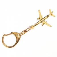 Boeing 737 Keyring - goldplated