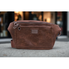 Distressed Leather Belt Bag