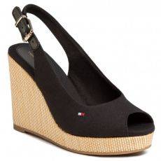 Tommy Hilfiger black wedge