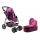 2in1 Doll Bogie And Stroller Alice - Pink With Black Dots 2in1 Doll Bogie And Stroller Alice - Pink With Black Dots