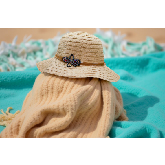 Beach Straw Cloche Hat