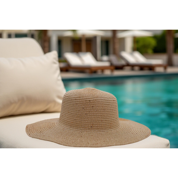 Wide Brim Classic Straw Sun Hat