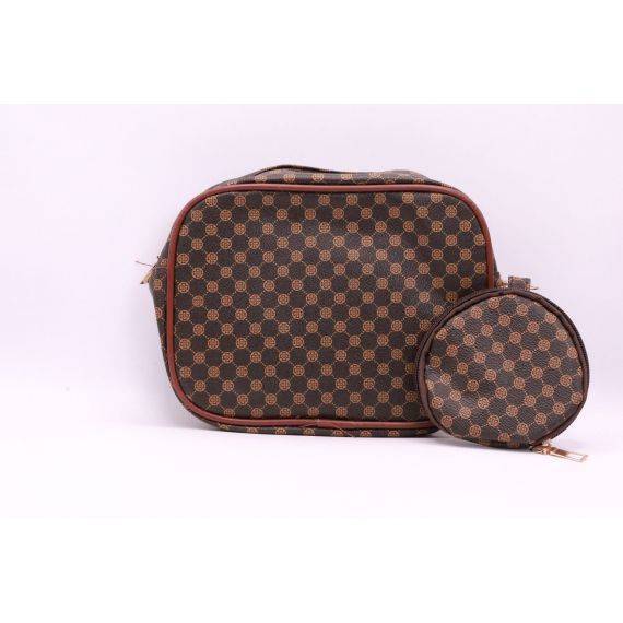 Geometric Pattern Pouch Set