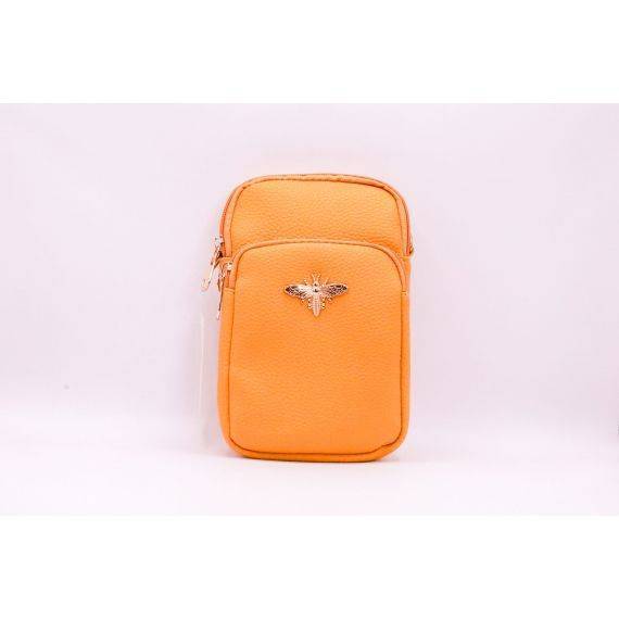 Bee Embellished Crossbody Phone Bag