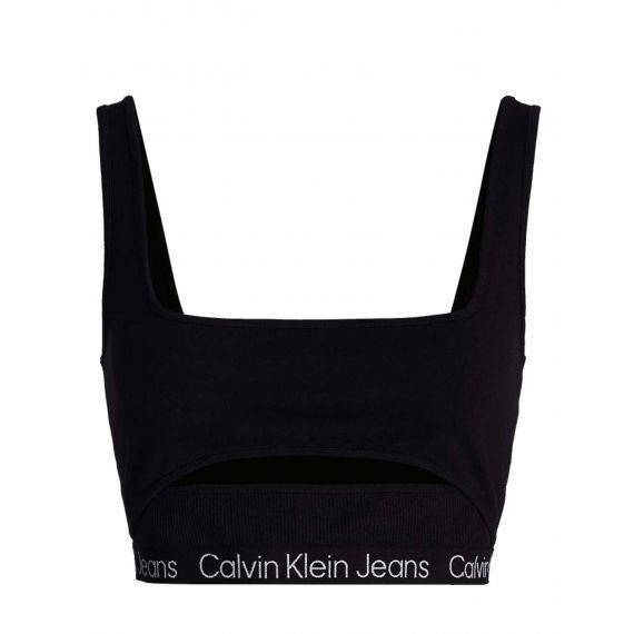 Calvin Klein Jeans Tape Blouse Strappy Top - S