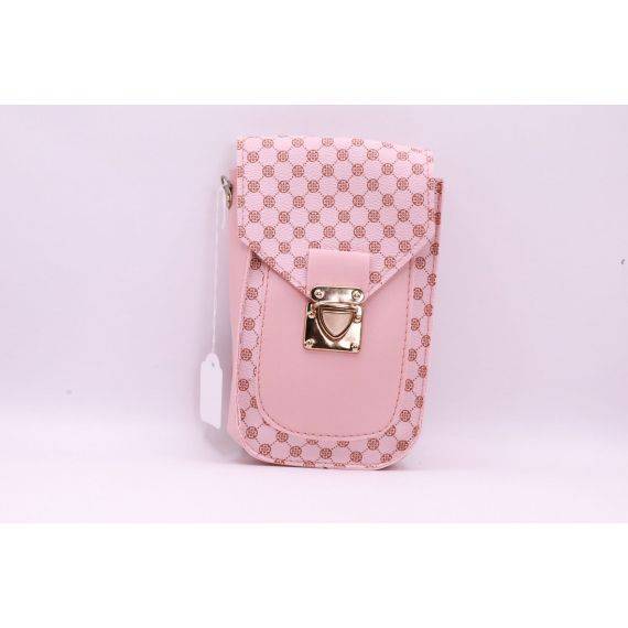 Geometric Pattern Flap Phone Pouch