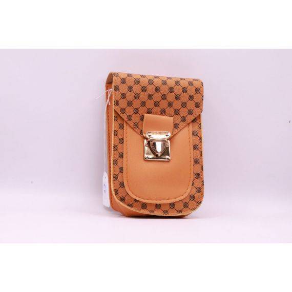 Geometric Pattern Flap Phone Pouch