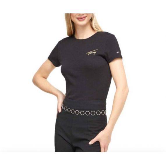 Tommy Hilfiger black signature t shirt