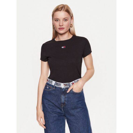 Tommy jeans ribbed stretched tee
