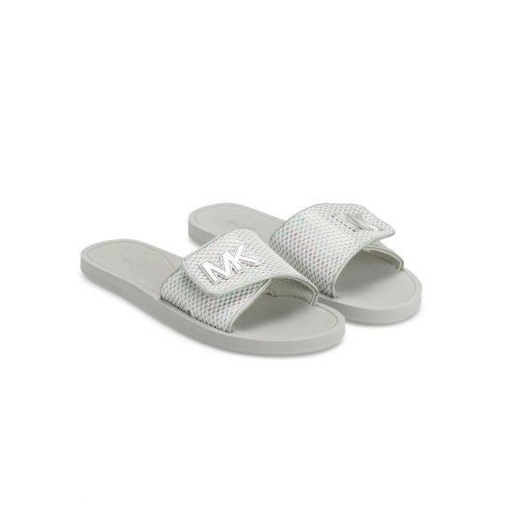 Michael Kors Silver Sliders