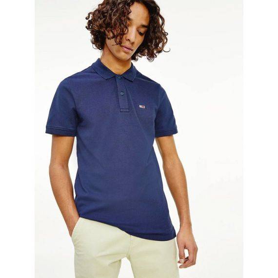 Tommy Jeans Men Stretch Organic Cotton Slim Polo - S