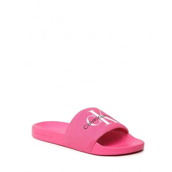 Calvin Klein Jeans bright pink slides - 36
