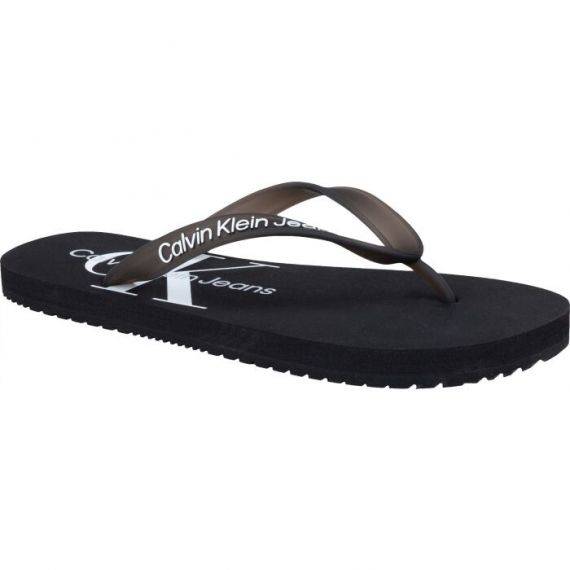 Calvin Klein black flip flops