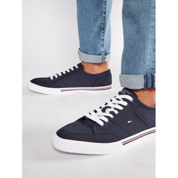 Tommy Hilfiger basic canvas navy sneakers