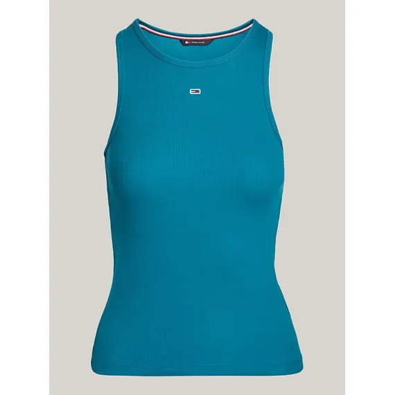 Tommy Hilfiger Ripped Tank Top Blue - S