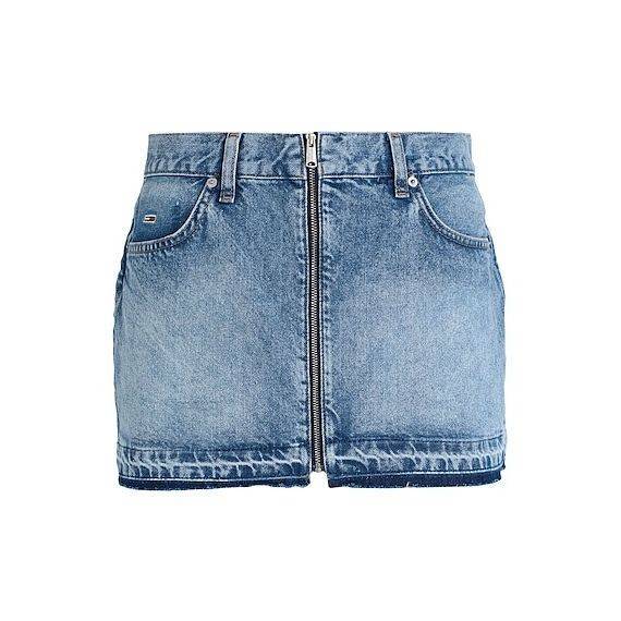 Tommy Jeans denim skirt front zip