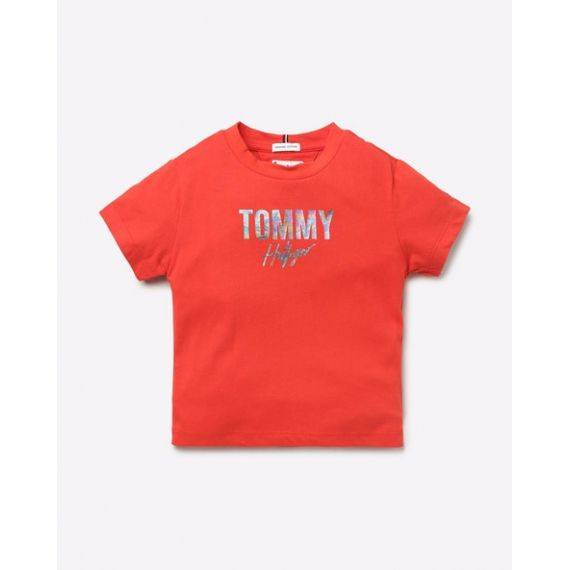 Tommy Hilfiger Brand Print T shirt - 6-9months