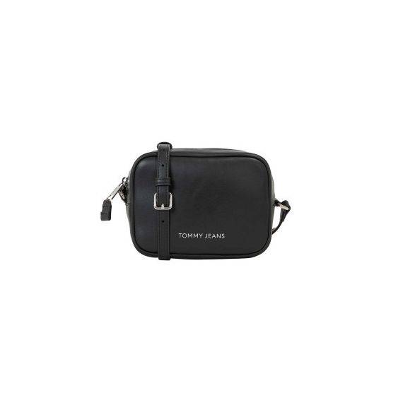 Tommy Jeans Essential shoulder bag with metallic black logo