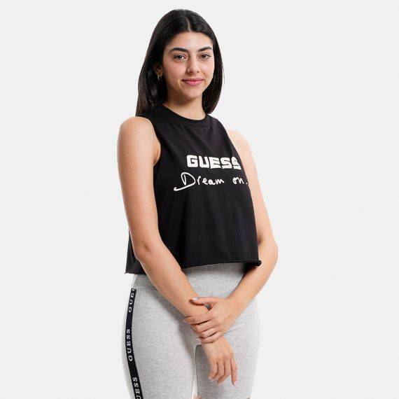 Guess Sleeveless Cropped T-Shirt