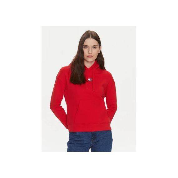 Tommy Jeans Badge hoodie red