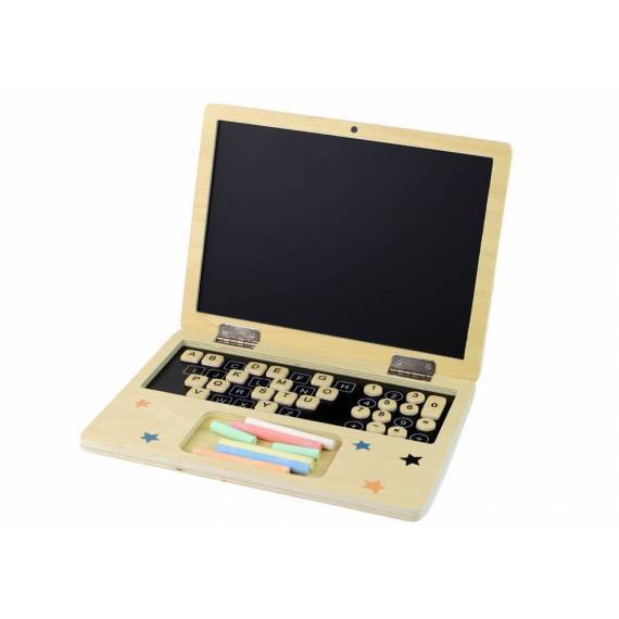 Wooden Blackboard - Laptop Chalk