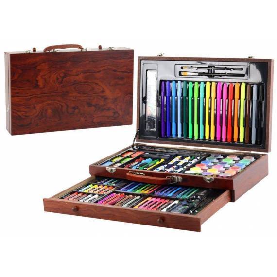Art Set In A Wooden Suitcase 123 Elements Art Set In A Wooden Suitcase 123 Elements