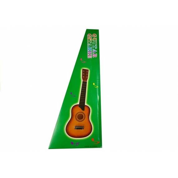 Wooden Guitar With Pick Beige