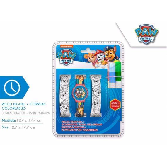 Paw Patrol Digital Watch + 2 Bands For Painting Paw Patrol Digital Watch + 2 Bands For Painting
