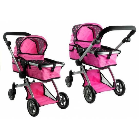 2in1 Doll Bogie And Stroller Alice - Pink 2in1 Doll Bogie And Stroller Alice - Pink