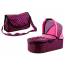 2in1 Doll Bogie And Stroller Alice - Pink With Black Dots 2in1 Doll Bogie And Stroller Alice - Pink With Black Dots